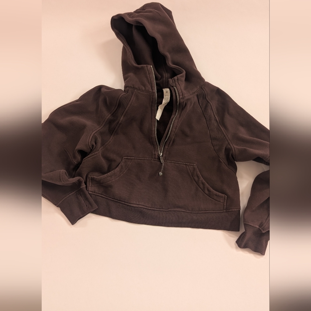 Lululemon Scuba Oversized Half-zip Hoodie, XS/S, Espresso 🤎